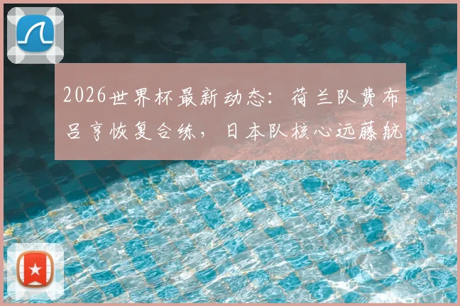 2026世界杯最新动态：荷兰队费布吕亨恢复合练，日本队核心远藤航伤退影响几何？阵容前瞻深度解析